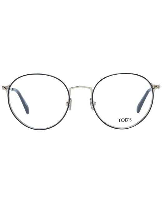 Tod's Metallic Black Optical Frames