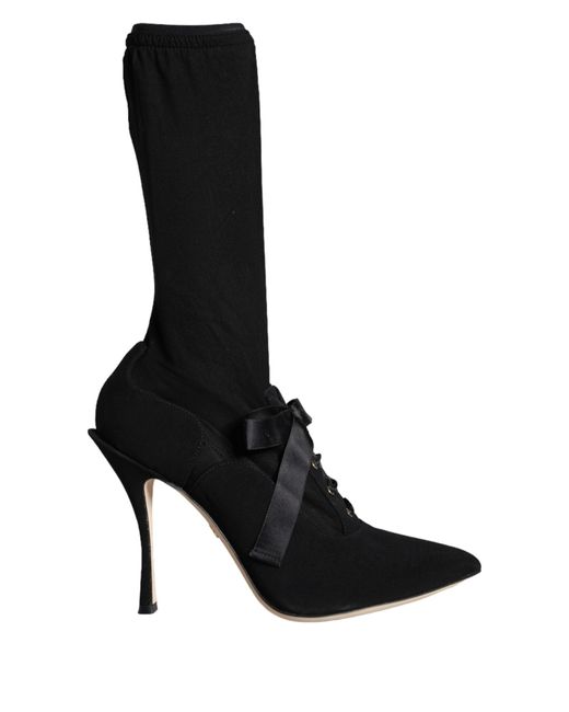 Dolce & Gabbana Black Heeled Boots