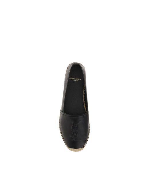 Saint Laurent Black Lamb Ovis Aries Aries Espadrilles