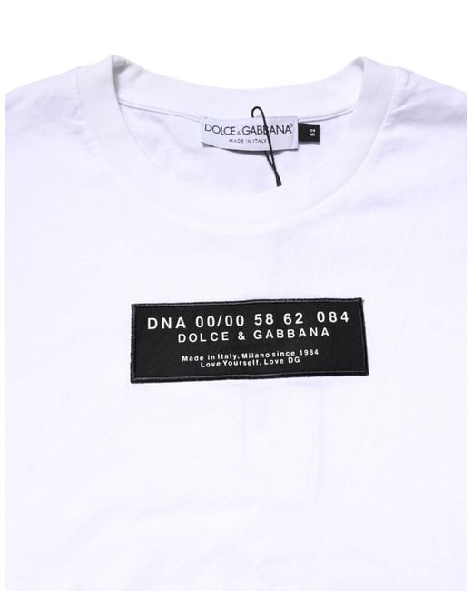 Dolce & Gabbana White Dna 0000 58 62 084 Tshirt for men