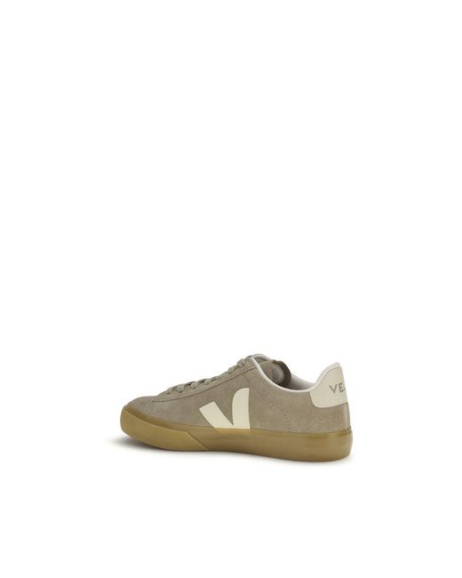 Veja Green Beige Calf Leather Bos Taurus Sneakers