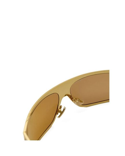 Bottega Veneta Metallic Gold Metal Sunglasses for men