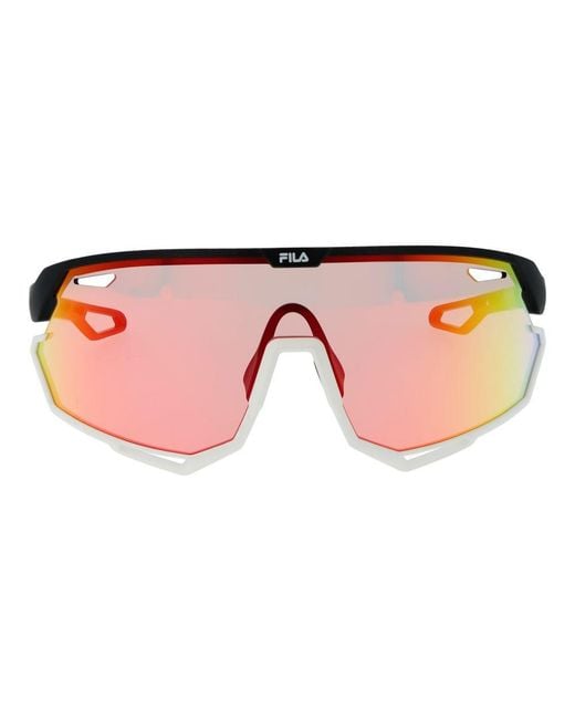 Fila Red Plastic Sunglasses for men