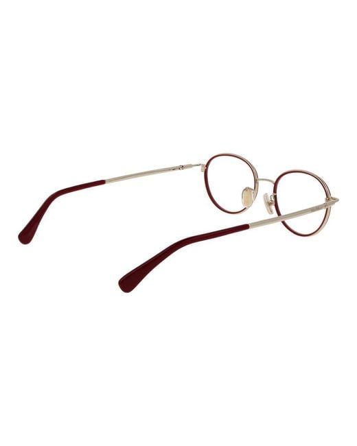 Max Mara Brown Multicolor Metal Glasses (frames)