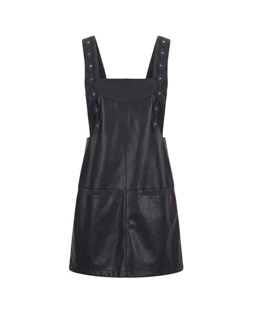 Trussardi Black Blue Polyester Dress