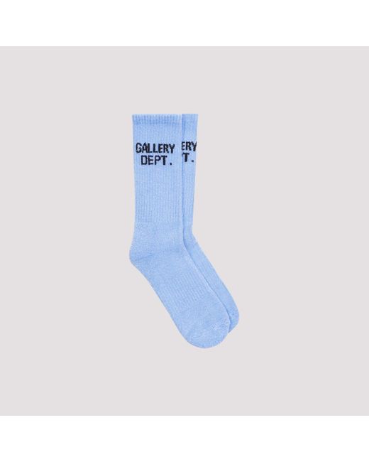 GALLERY DEPT. Blue Clean Recycled Cotton Socks for men