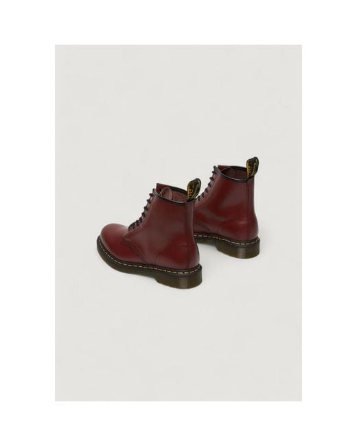 Dr. Martens Red Leather Boot