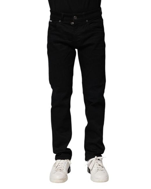 Dolce & Gabbana Black Slim Fit Jeans for men