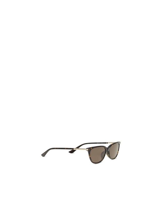 McQueen Metallic Brown Acetate Sunglasses