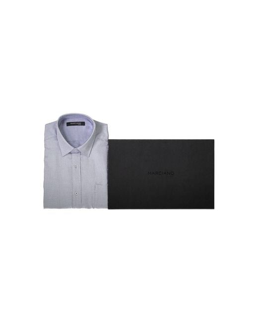 MARCIANO BY GUESS Gray Cotton Shirt for men
