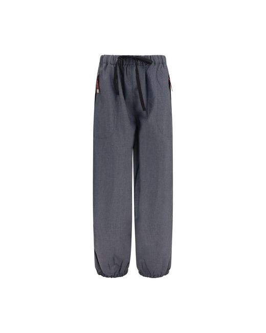 Prada Gray Wool Oves Aries Casual Pants
