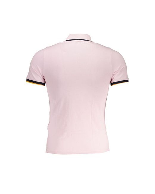 K-Way Pink Cotton Polo Shirt for men