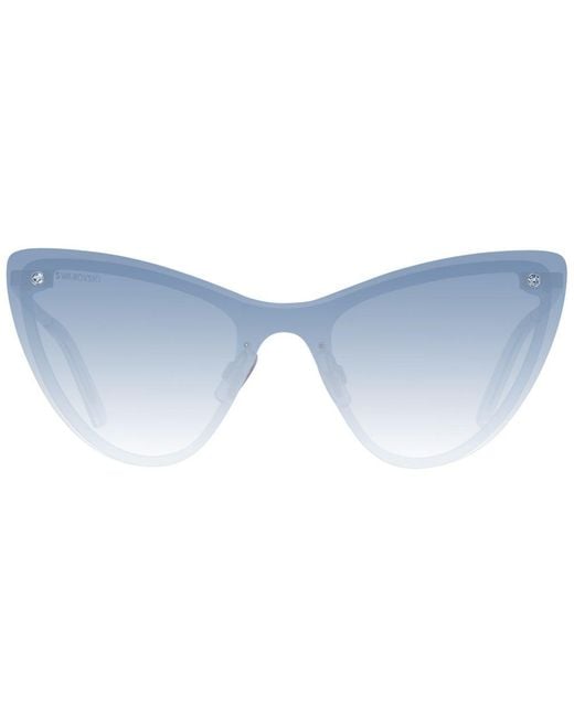 Swarovski Blue Metal Sunglasses
