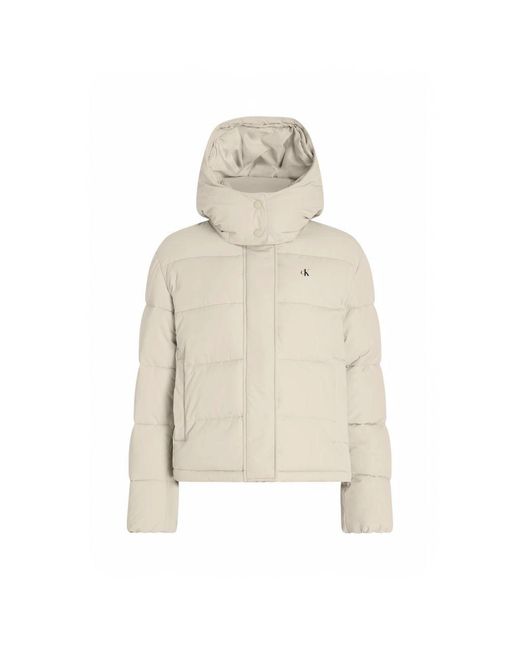 Calvin Klein Natural Recycled Polyester Jackets & Coat