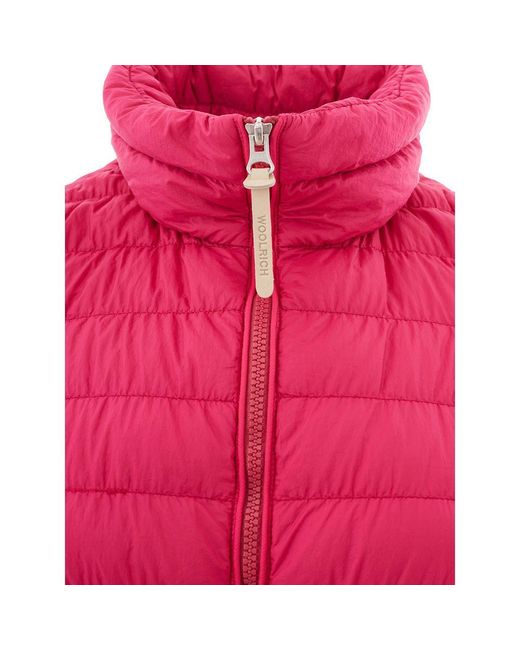 Woolrich Pink Fuchsia Polyamide Jackets & Coat