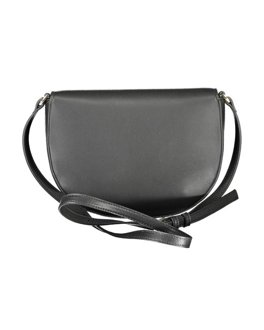 Calvin Klein Black Elegant Twist Lock Adjustable Shoulder Bag