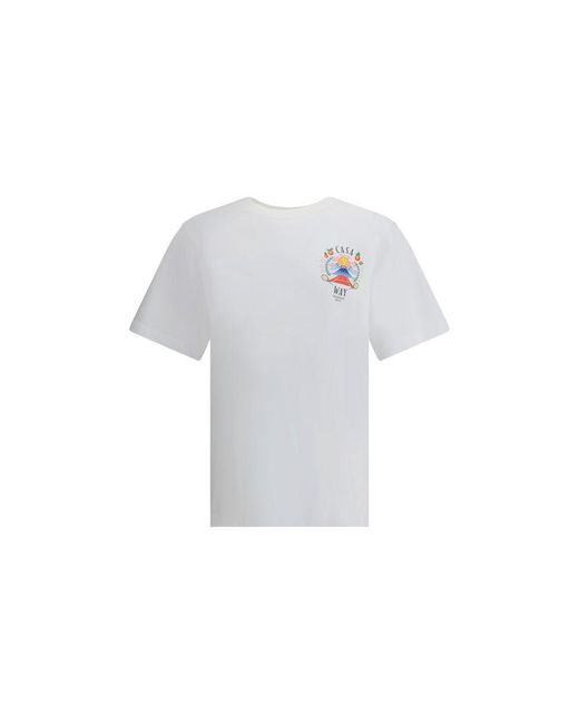 Casablanca White Casa Way Mountain Printed T-Shirt for men