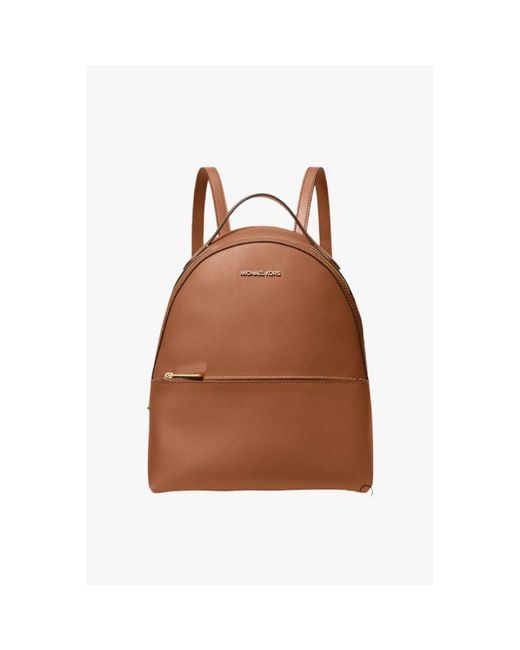 Michael Kors Brown Leather Backpack