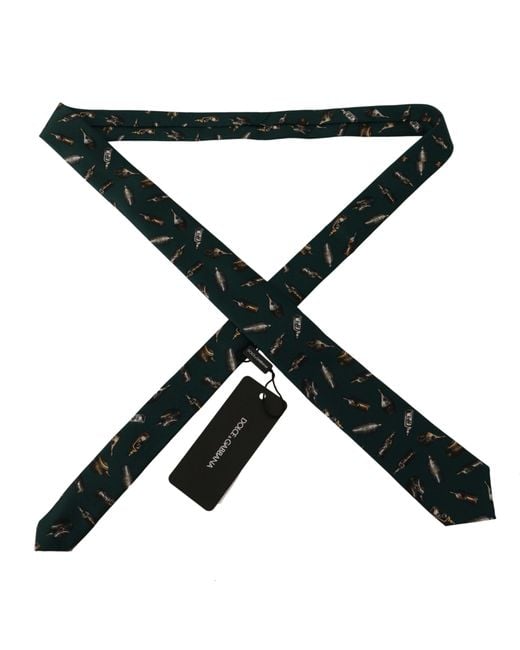 Dolce & Gabbana Black Elegant Silk Designer Bow Tie for men