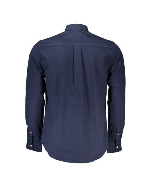 North Sails Blue Cotton Shirt for men