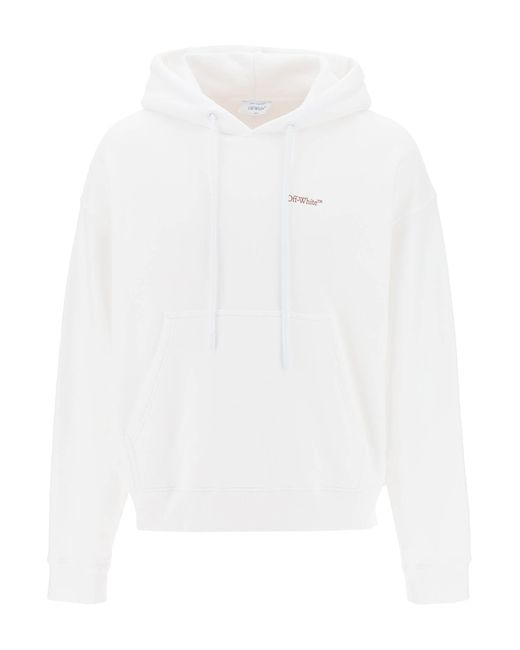 Off-White c/o Virgil Abloh White Hoodie With Back Arrow Print for men