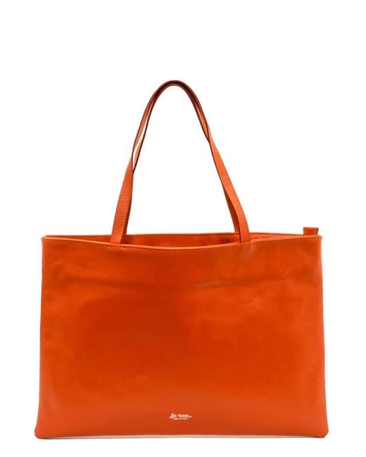 LA ROSE Black Tote Bag Azzurro
