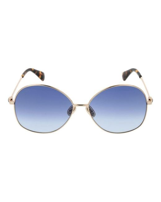Max Mara Blue Gold Sunglasses