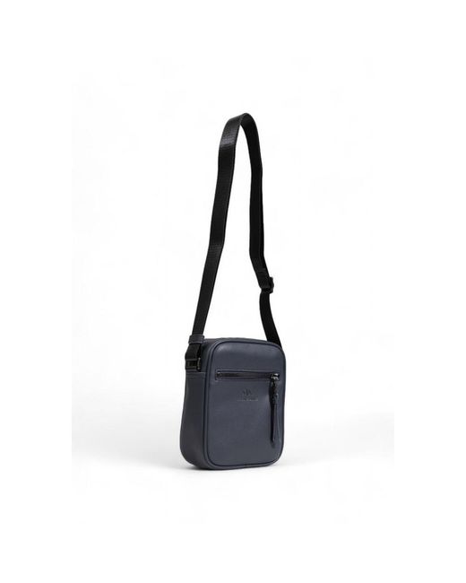 ARMANI EXCHANGE Black Blue Polyethylene Bag for men