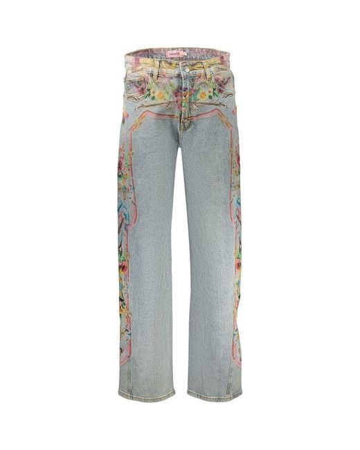 Desigual Blue Cotton S Jean