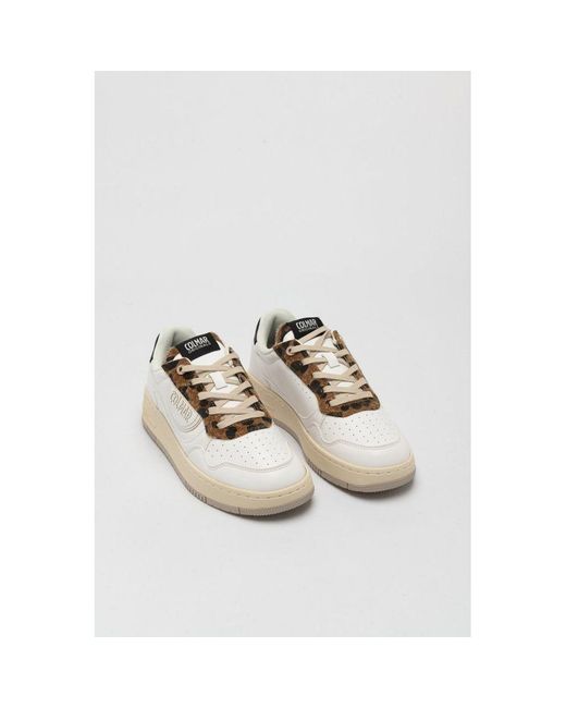 Colmar White Multicolor Polyethylene Low Top Sneakers