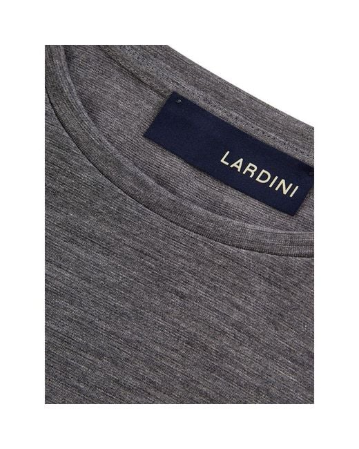 Lardini Gray Wool T-Shirt for men