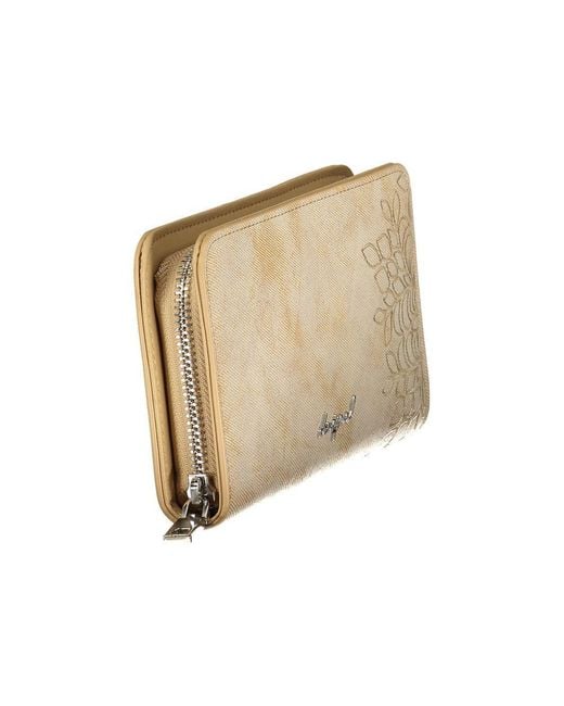 Desigual Natural Beige Polyurethane Wallet