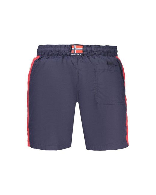 Norway 1963 Blue Polyamide Men's Swimwear for men