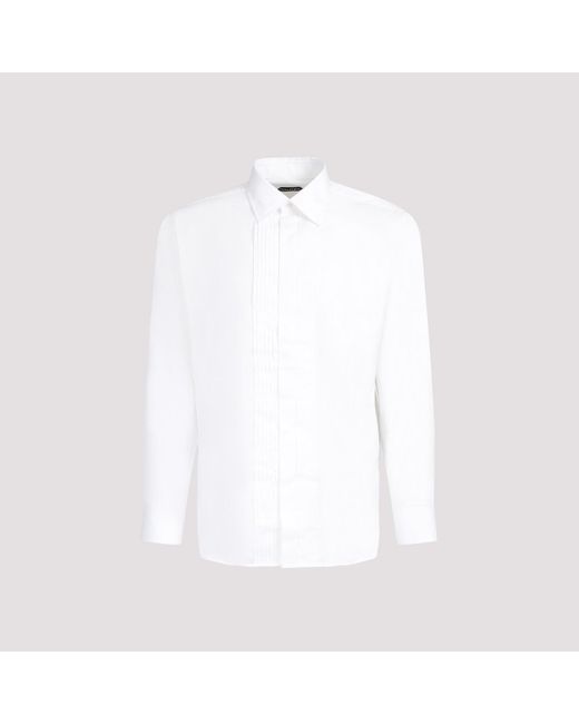 Tom Ford Optical White Evening Cotton Shirt for men