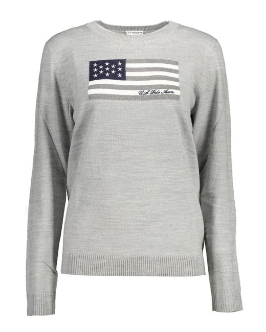 U.S. POLO ASSN. Gray Nylon Sweater