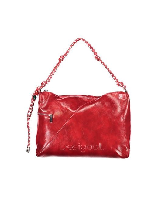 Desigual Red Polyurethane Handbag