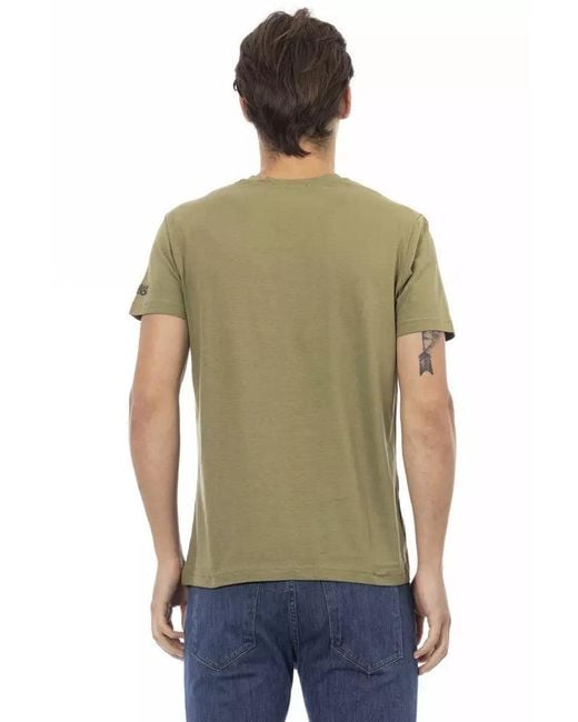 TRUSSARDI ACTION Green Cotton Men T for men