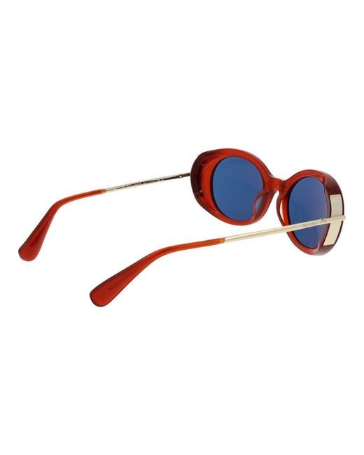 Max Mara Blue Multicolor Acetate Sunglasses