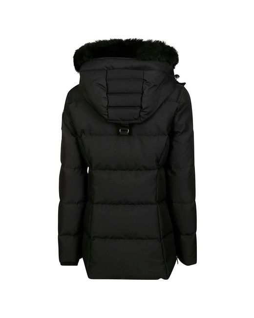 Moose Knuckles Black Polyester Jackets & Coat