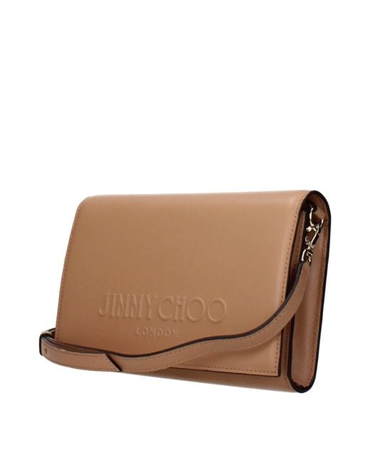 Jimmy Choo Brown Leather Clutch Bag