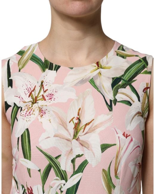Dolce & Gabbana Natural Multicolor Floral Print Round Neck Tank Top for men