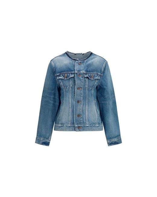 Balenciaga Blue Wool Oves Aries Denim Jacket Clothing