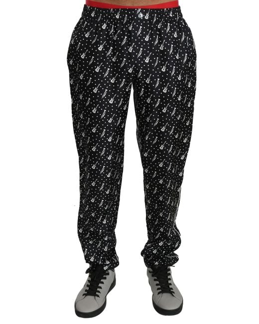 Dolce & Gabbana Black Slim-Fit Trousers for men
