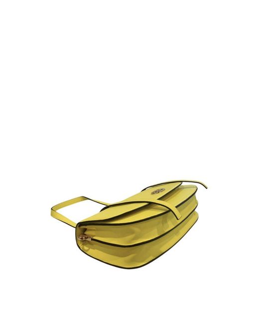 Twinset Yellow Pu Shoulder Bag