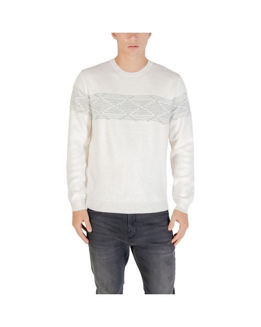 Antony Morato White Beige Polyester Sweatshirt for men