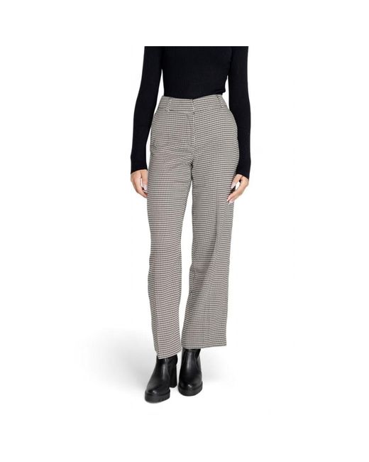 ONLY Black Polyester Flared Pants