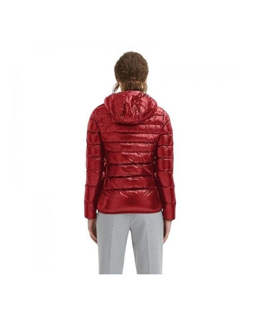 Centogrammi Red Multicolor Nylon Coat