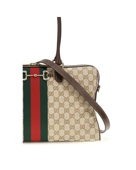 Gucci Multicolor Beige Fabric Handbag