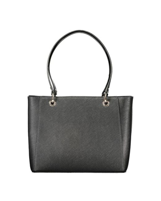Guess Black Polyurethane Handbag