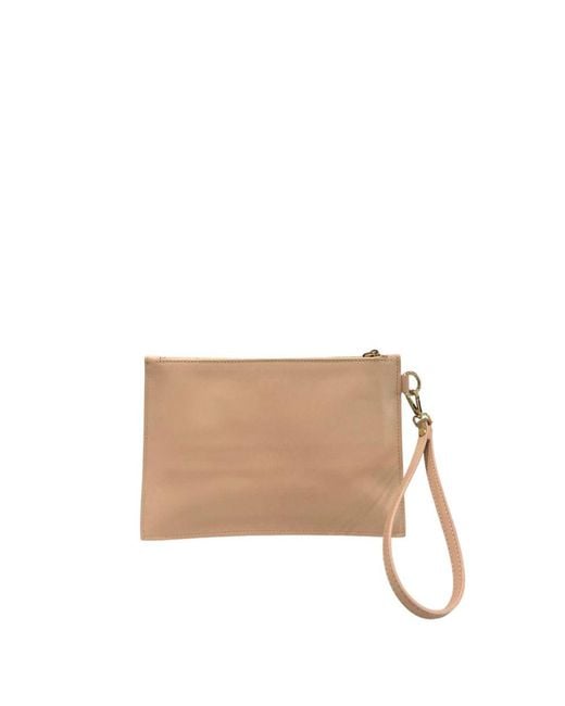 Twinset Natural Pink Polyurethane Clutch